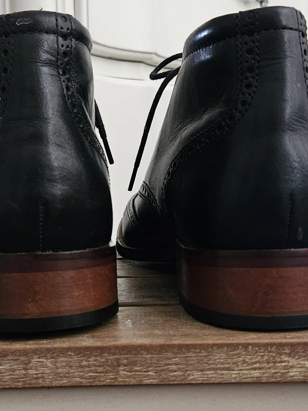 Cole Haan-Classic Black Leather Boots Size 11M
